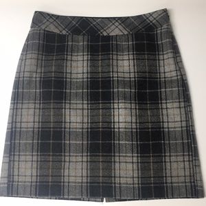 Eddie Bauer Grey Plaid Skirt
